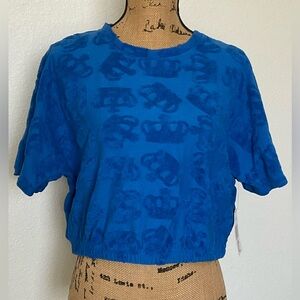 Juicy Couture Blue Graphic Top